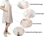 Cotton Cross Back Aprons Solid Color Cooking Kitchen Garden Smock - Image 5