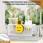 Sponge Holder for Kitchen Sink, Smiley Face Sink Caddy - Image 2