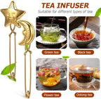 Garneck 4 Pcs Tea Infuser Spoon Set: Loose Leaf Strainer Stainless Steel Snap - Image 7