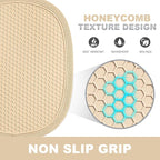 2-Pack Silicone Pot Holders for Kitchen Heat Resistant up to 500°F, Non-Slip - Image 2