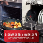 T-fal Platinum Hard Anodized Nonstick Cookware Set 12 Piece Oven Broiler Safe - Image 6