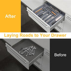 Large Premium Bamboo Silverware Organizer - Image 3