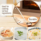 Markeny 4 Pieces Stainless Steel Soup Ladle Metal Handle Ladle - Image 4