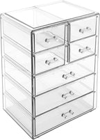 Sorbus Acrylic Makeup Organizer Set, 7-Drawer Vanity & Countertop Cosmetic - Image 8