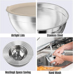 ENVTEK 7-Piece Stainless Steel Mixing Bowls Set - Image 5