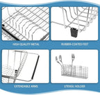 304 Stainless Steel Drying Rack, Expandable, Adjustable Inside The Sink - Image 2