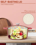 Ciwete Enameled Cast Iron Dutch Oven – 6 Quart Pot - Image 5