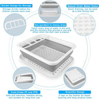 Collapsible Dish Drying Rack Portable Dish Drainers - Image 4