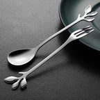 AnSaw Elegant Silver Leaf Coffee Spoons - Image 6