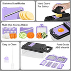 HomeHacks Vegetable Chopper Vegetable Cutter, 12 in 1 Kitchen Gadget, Onion - Image 5