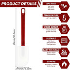 10 Pcs 10 Inch Flexible Rubber Spatulas, Silicone Spatula Set, Commercial Grade - Image 3