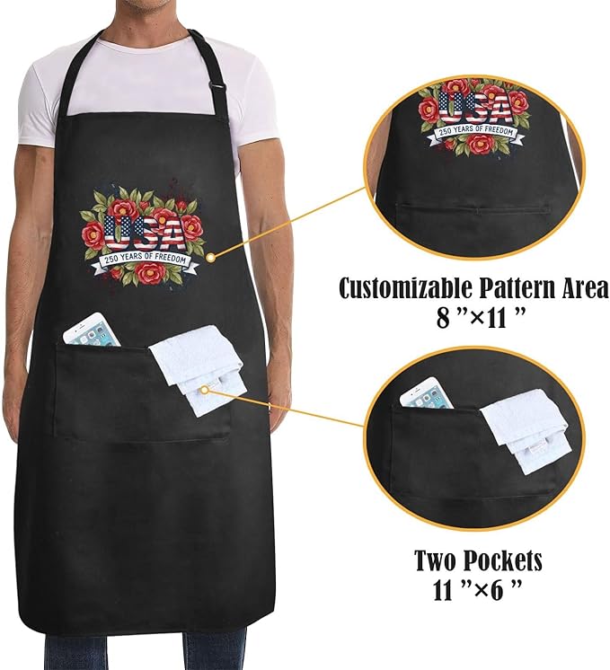 Us 250 Years Of Freedoms Apron - Image 4