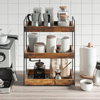 Bathroom Counter Organizer, 3-Tier Wood Spice Rack Organizer - Image 6