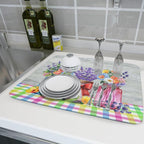 Kawani Spring Summer Flowers Dish Drying Mat - Image 5
