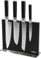Babish 5-Piece Magnetic Forged Kitchen Knife Block Set – 1.4116 German Steel by Babish