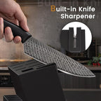 Knife Set, Amorston 15 Pieces Kitchen Knife Set - Image 5