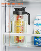 64oz Glass Mason Jar Pitcher – Airtight & Leakproof Glass Pitcher - Image 4