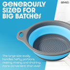 Gevoli Strainer with Self-Draining Base Over-Sink Collapsible Kitchen Colander - Image 4