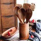 Wooden Spoons for Cooking, 10 Pack Wooden Utensils for Cooking Wooden Cooking - Image 5