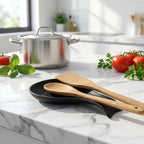 Hasense Porcelain Spoon Rest for Stove Top, 7 Inch Spoon Holder for Ladle - Image 6