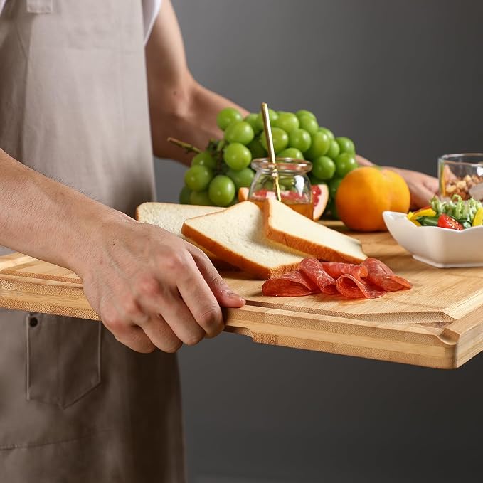 24 x 18 Extra Large Bamboo Serving Boards - Image 5