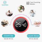 Rose Quick Que Kitchen Timers, Visual timers Large LED Display Magnetic - Image 5