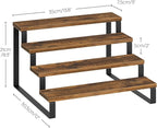 YATINEY Spice Rack, 4 Tier Wooden Display Riser Stand, Kitchen Storage Organizer - Image 9