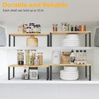 OGEMXU Cabinet Shelf Organizers, 15.7 inches Large Kitchen Counter Shelf - Image 5
