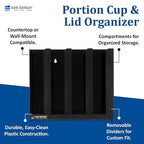 San Jamar Portion Cup and Lid Organizer Fits 2" Cups and Lids - Image 3