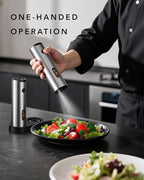 FORLIM Electric Salt and Pepper Grinder Set Rechargeable, Auto Salt and Pepper - Image 3