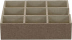 Household Essentials Brown 723-1 Deep 9 Section Drawer Organizer Box - Image 7