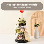 Paper Towel Holder, Cute Wooden Red Ball Kitchen Roll Stand Organizer - Image 6