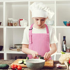 2 Pack Stripes Kids Apron, Kids Cooking Aprons - Image 8
