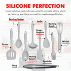 Chef Craft - Premium Silicone Kitchen Tools and Utensils Set, Non-Scratch - Image 4
