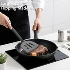Coukre 3 Pack Silicone Spatula Set, High Heat Resistant, Fish Spatula, Solid & - Image 3
