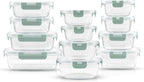 JoyJolt 24pc Borosilicate Glass Storage Containers - Image 8