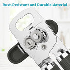 Ultrean Manual Can Opener Bottle Opener, Heavy Duty Stainless Steel Smooth Edge - Image 3