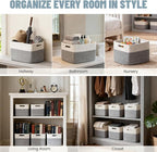 5 Pack Woven Storage Baskets for Shelves, Decorative Basket Closet Organizer - Image 5