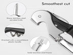 Professional Waiter Corkscrew Wine Openers Set, Heavy Duty Stainless Steel - Image 4