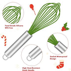 OYV Christmas Whisk Set – 3 Sizes – Holiday Red, Cooking & Mixing, Christmas - Image 4