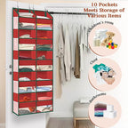 Christmas Over The Door Organizer 5 Tiers, Extra Large Behind Door Storage of - Image 6