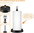 KASUNTO Paper Towel Holder, Steel Paper Towel Holder Countertop - Image 4