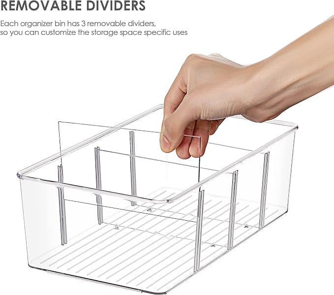 Vtopmart 8 Pack Food Storage Organizer Bins, Cabinet Organization and Storage - Image 2