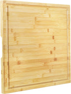 Utoplike Bamboo Cutting Board 20 x 20 inch, Large Wood Chopping Board by Utoplike