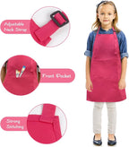 SINLAND Kids Apron with Pocket 2 Pack Children Chef Apron - Image 8