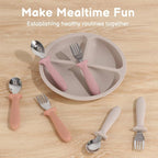 Eascrozn Toddler Spoons and Forks Set, 6 Pack Kids Silverware - Image 6