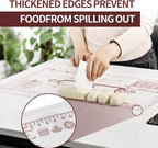 Silicone Baking Mat 16"L x 24"W, Extra Thick Dough Rolling Pad - Image 3