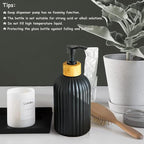 Black Glass Soap Dispenser Set - Image 7