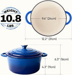 4.5 Quart Dutch Oven Pot with Lid, Non Stick Enameled Cast Iron Dutch Oven - Image 4