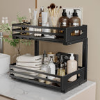 mixeshop Under Sink Organizer, 2 Tier Under Sink Organizers and Storage - Image 8